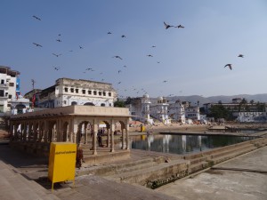 An den Ghats in Pushkar.